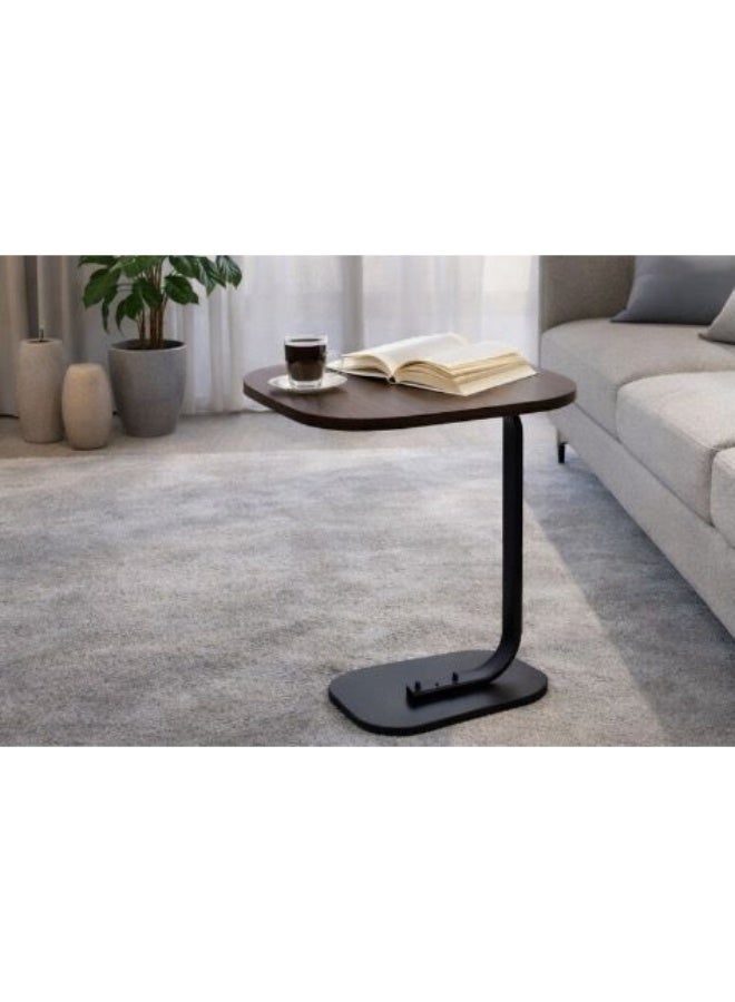 طاولة قهوة | 4 طاولات قهوة بسيطة، طاولات جانبية وطاولة أريكة لغرفة المعيشة - باللونين البني والأسود - Image 3